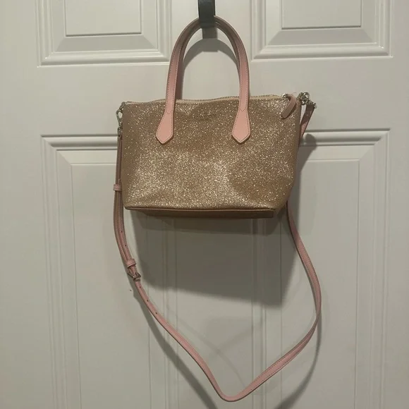 Kate Spade Gold and Pink Crossbody Bag - Picture 3 of 5